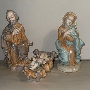 Ceramic Nativity Figurine Set
